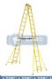 insulating double extensible ladder